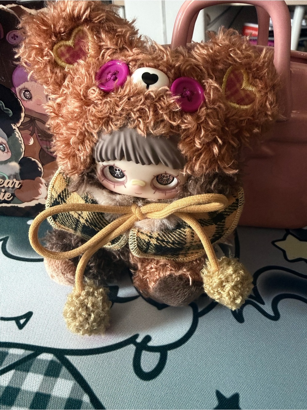 May Mei Tiny Cookie Bear Series Plush Bag Charm